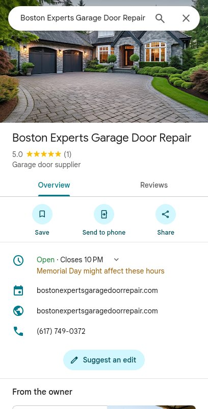 Garage Door Installation — East Boston